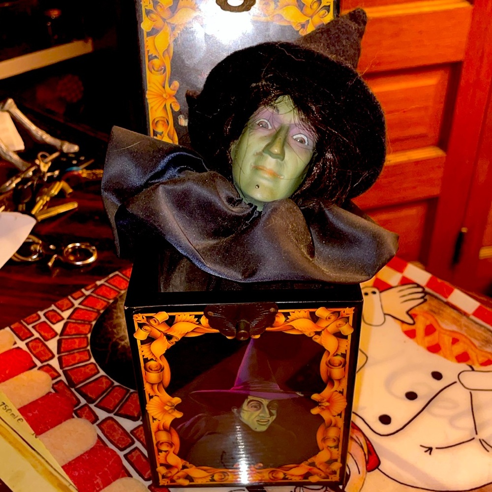 The wicked witch of the west jack in the box.